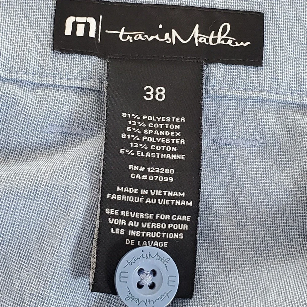 Travis Mathew Men's Shorts Size 38 Actually Measure 40 Blue Lightweight Shorts